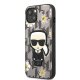 Apple iPhone 13 6.1\" Karl Lagerfeld Flower Ikonik Karl Case Cover (KLHCP13MPMNFIK1), Grey
