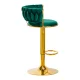 Velvet Makeup Chair 4Rico QS-B313a, Green