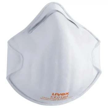 uvex silv-Air classic 2200 FFP2 Respirator Mask Without Valve, 3-Pack, White