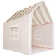 Foldable Kids Playhouse Tent 130x120x100 cm, Striped Beige