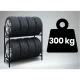 Humberg HM-386 Metal Tire Rack for 8 Wheels, 120 x 109 x 45 cm