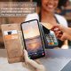 Samsung Galaxy A54 (SM-A546) CASEME Wallet Magnetic Leather Case Cover, Coffee