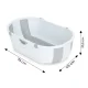 Ecotoys Foldable Baby Bath Tub, Grey