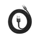 Baseus Cafule USB to USB Type C Data Charging Cable 3A 1m, Gray+Black