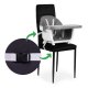 ECOTOYS 2-in-1 Baby High Chair and Booster Seat, grey