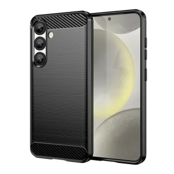 Carbon Case Flexible Silicone for Xiaomi Note 14 Pro 5G, Black