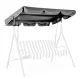 MultiGarden FC-007A GREY Garden Swing Canopy, 200x120 cm, Grey