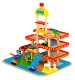 Large Wooden Toy Garage with Elevator and Cars ECOTOYS