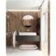 Foldable Baby Bath Tub with Thermometer & Newborn Insert Ricokids RK-287, white-pink