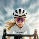 Rockbros SP383 Kids Cycling Glasses - Matte White Frame, Polarized Red UV400 Lenses