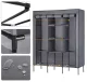 Massido Textile Wardrobe, Graphite