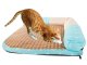 Cat bed with scratching surface, size L