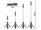 Selfie Stick with Tripod Telescopic Stand and Bluetooth RC, Black