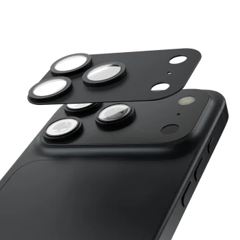 Camera Lens Protector with Aluminium Frame Etteri for iPhone 18 Pro Max Dark Grey