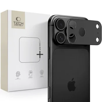 Tech-Protect Camalloy Fit+ Camera Cover for iPhone 18 Pro, Black