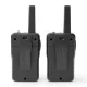 Alecto FR200BK Walkie-Talkie Set, 2-Pack, 10 km Range, PMR446, Black
