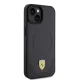 Ferrari iPhone 15 Case Carbon Metal Logo MagSafe, Black