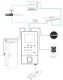 Zkteco ACO-F22-RF-WHITE-2 Time Attendance and Access Controller, White