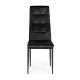 Velvet Dining Chairs Set of 4 ModernHome for Kitchen and Living Room, Black