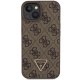 Guess iPhone 15 Plus Case Crossbody 4G Metal Logo, Brown