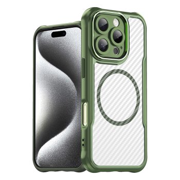 Leading Series MagSafe Silicone Phone Case Cover iPhone 16 Pro Max - Green