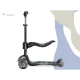 Nukido Flippo Kids 3-Wheel Scooter with Seat, Black