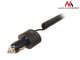 Maclean MCE76 Car Charger with Lightning Cable, 2xUSB, 5.2A, 1.8m, Black