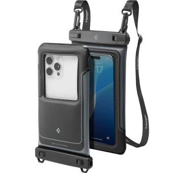 Spigen A611P Waterproof Floating Phone Case 2-Pack Matte Black