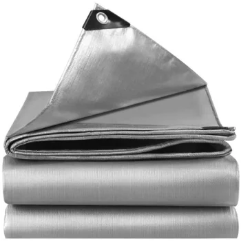 Iso Trade Gardlov 24652 Waterproof Tarpaulin, 3x4m, Silver