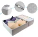 Drawer Organizer Set, 4 Pcs, Gray