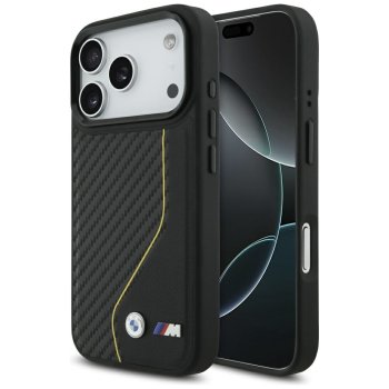BMW M Carbon Line & Logo MagSafe Phone Case Cover iPhone 17 Pro - Yellow