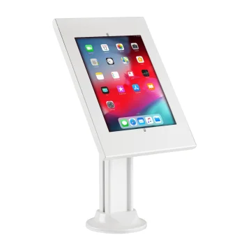 Maclean MC-908W Tablet Advertising Stand with Lock, White