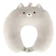 2-in-1 Travel Pillow / Soft Toy Cat, Grey