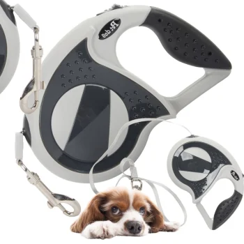 Retractable Dog Leash 5m, for Dogs up to 20kg, Black