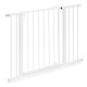 Safety gate for stairs and doors, adjustable 74–105 cm, steel, white, ECOTOYS