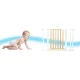 Nukido Pressure Fit Baby Safety Gate for Stairs and Doors, 74-105 cm