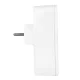 Socket Splitter Maclean MCE248 F/W, 3 Outlets, 2x USB-A, 2x USB-C PD 20W, White