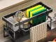 Metal Sink Organizer with Drip Tray for Sponges