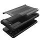Samsung Galaxy S22 5G (SM-S901) Armor Guard Plastic + TPU Hybrid Case Cover, Black