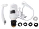 Electric Instant Water Heating Tap with LCD Display, 3 kW, 220–240 V, White