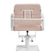 Hairdressing Chair Gabbiano Porto Beige with White Base