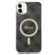 Apple iPhone 11 6.1\'\' Guess 4G Print MagSafe Case Cover (GUBPN61H4EACSK) + Charger, Black
