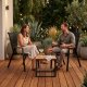 Set of 2 Garden Chairs MultiGarden Outdoor Patio Balcony, Black