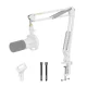 Maono BA20 Adjustable Microphone Boom Arm Stand White