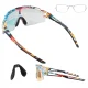 Rockbros Photochromic Cycling Glasses with UV Protection and Corrective Insert, Multicolor