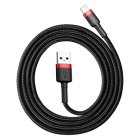 Baseus Cafule USB to Apple iPhone Lightning Data Charging Cable 2.4A, 1m, Black + Red