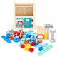 Wooden Tool House Kids Toolkit Playset ECOTOYS, 32 Pieces