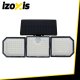 Solar Garden Wall Light 167LED 500lm Izoxis 24633, white
