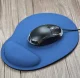 Ergonomic mouse pad with wrist support, blue