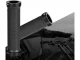Rubber Bicycle Handlebar Grips with Screw Fastening, Black